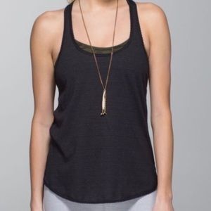 LULULEMON - black racerback tank